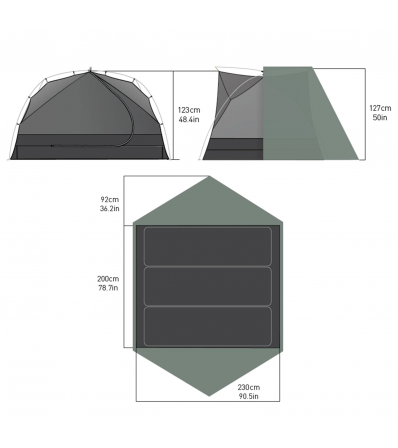 Палатка Sea to Summit Tension Ridge Ikos TR3